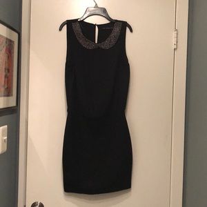 Zara vintage embroidered neckline mini dress